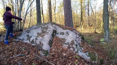 Nowo odkryty gigantyczny głaz otoczony kręgami kamiennymi